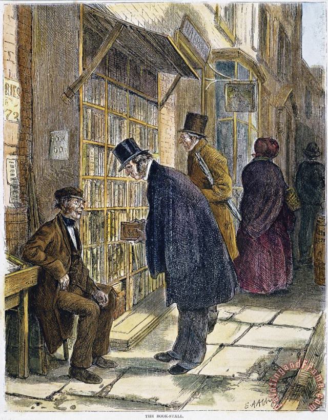 Others Book Stall, 1874 Art Painting