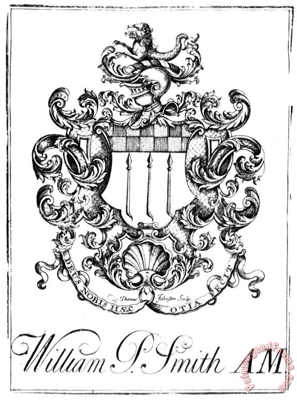 Bookplate, 18th Century painting - Others Bookplate, 18th Century Art Print