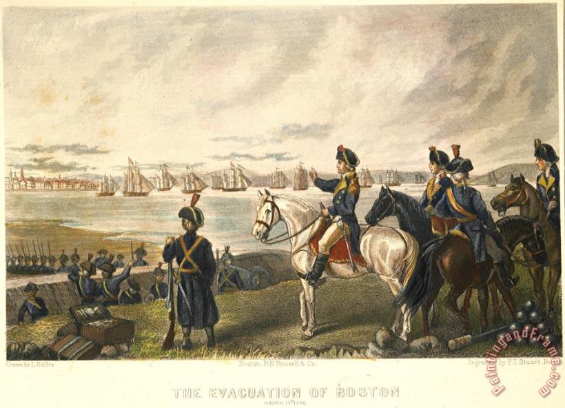 Boston: Evacuation, 1776 painting - Others Boston: Evacuation, 1776 Art Print