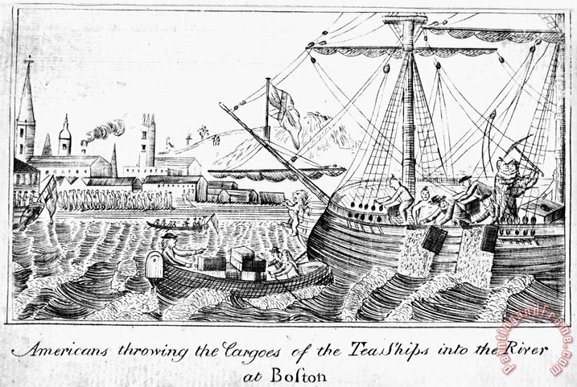 Boston Tea Party, 1773 painting - Others Boston Tea Party, 1773 Art Print