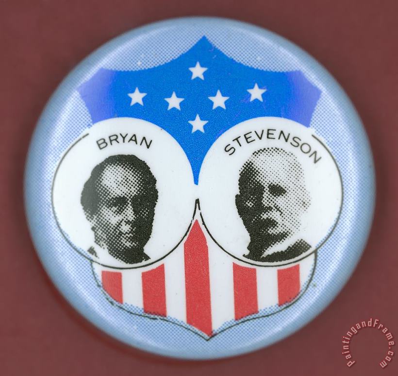 Others Bryan Campaign Button Art Painting