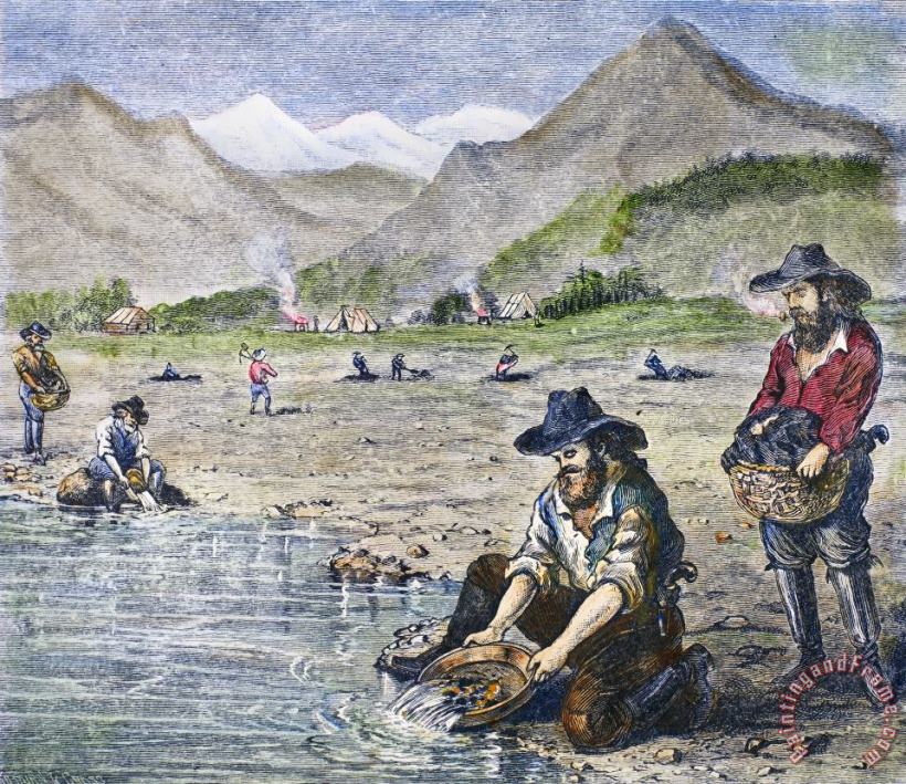 Others California Gold Rush painting California Gold Rush print for sale