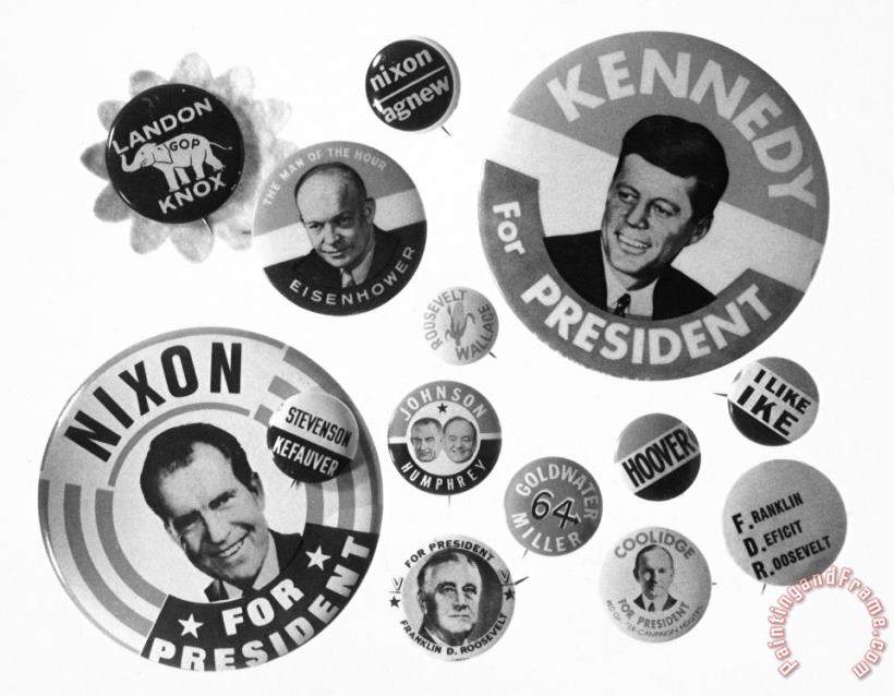 Others Campaign Buttons Art Print