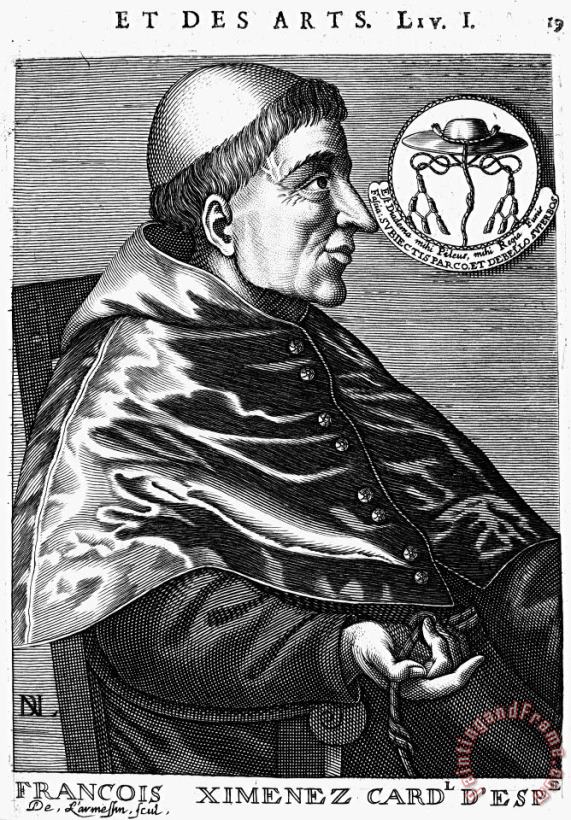 Others Cardinal Ximenes (1436-1517) Art Print