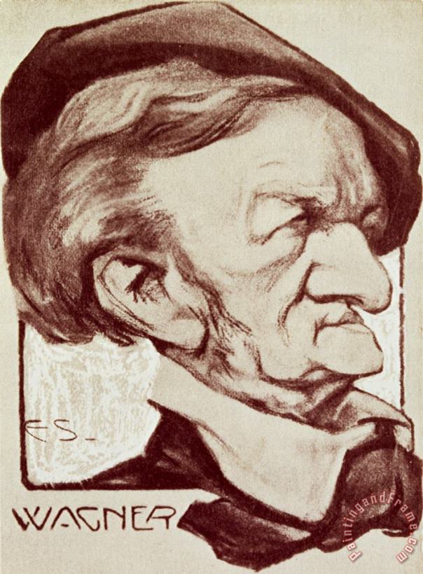 Others Caricature Of Richard Wagner Art Print
