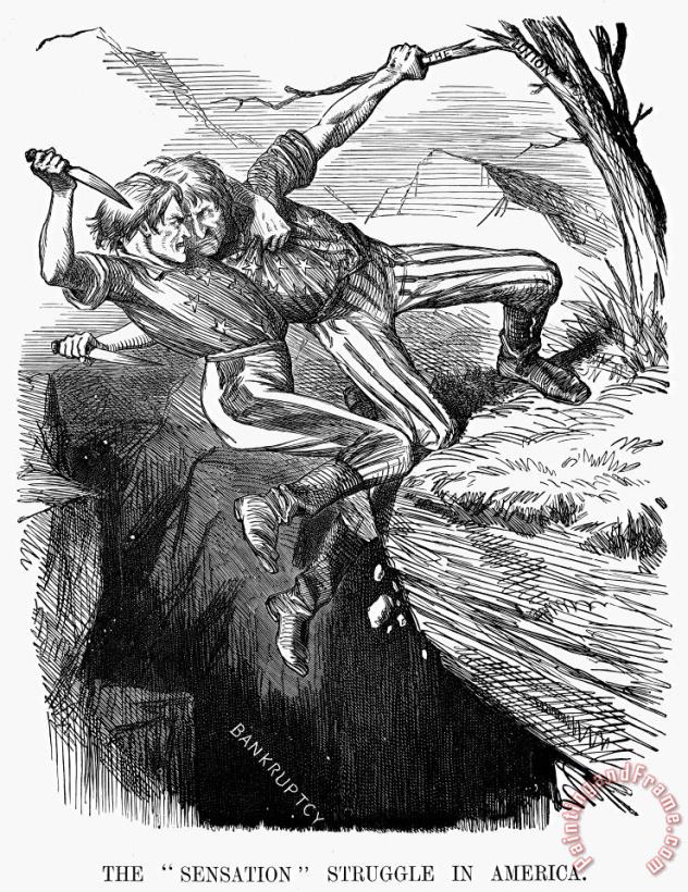 Cartoon: Civil War, 1862 painting - Others Cartoon: Civil War, 1862 Art Print
