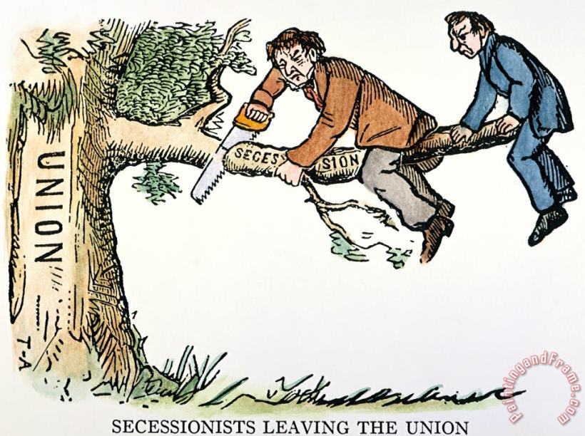 Others Cartoon: Secession, 1861 Art Painting