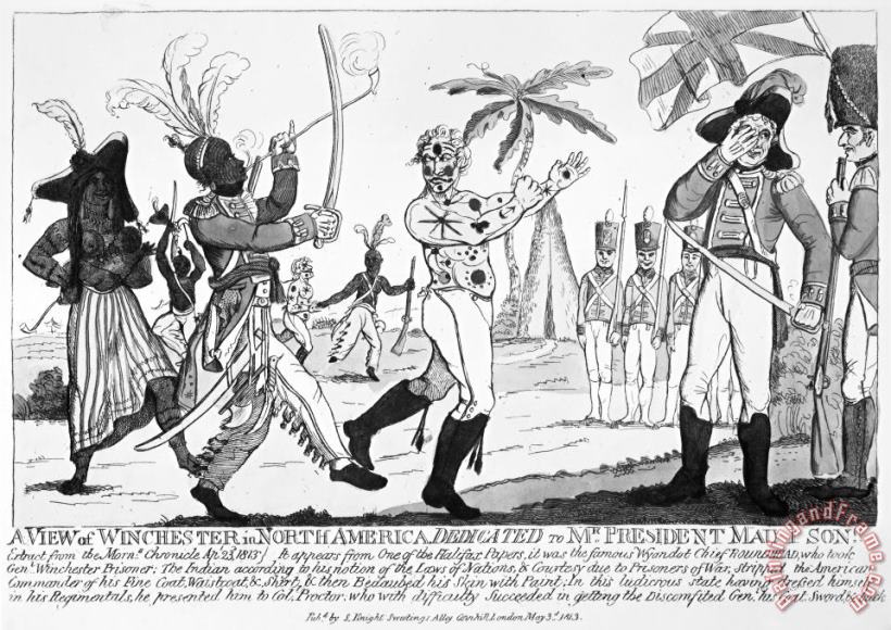 Others Cartoon: War Of 1812 Art Print