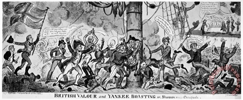 Others Cartoon: War Of 1812 Art Painting