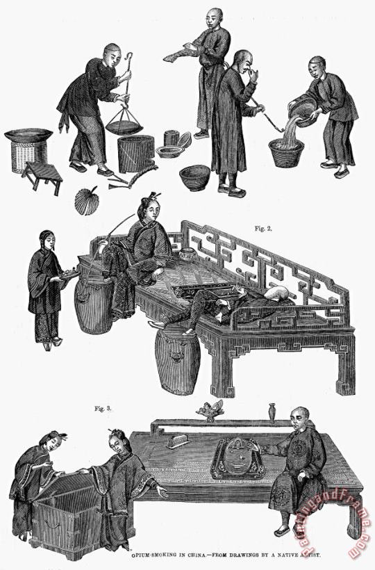 Others China: Opium, 1858 Art Print