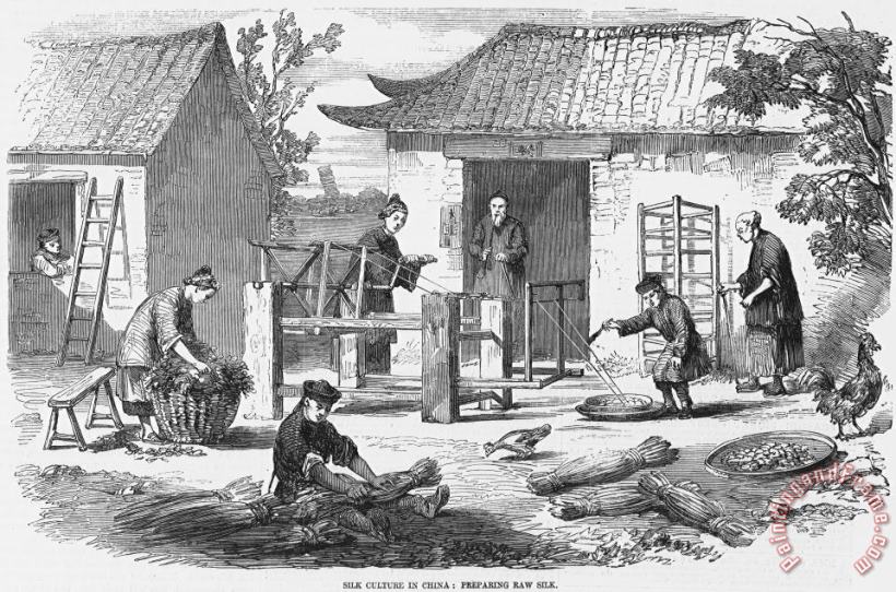 Others China: Silk Industry, 1857 Art Print