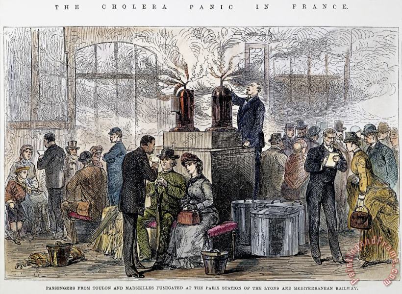Cholera: 1884 Epidemic painting - Others Cholera: 1884 Epidemic Art Print