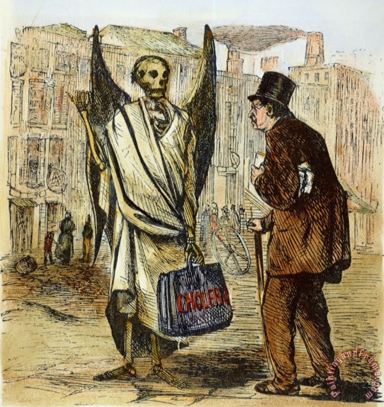 Others Cholera In Slums, 1866 Art Print