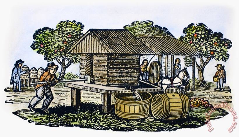 Others CIDER MILL, 19th CENTURY Art Print