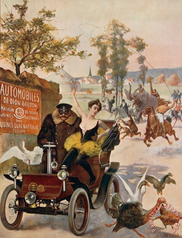 Circus Star Kidnapped Wilhio S Poster For De Dion Bouton Cars painting - Others Circus Star Kidnapped Wilhio S Poster For De Dion Bouton Cars Art Print