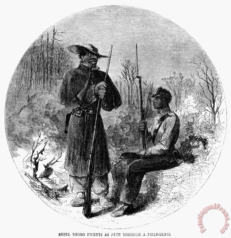 Civil War: Black Troops painting - Others Civil War: Black Troops Art Print
