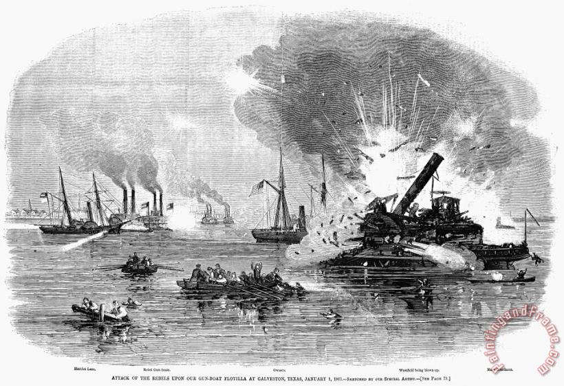 Civil War: Blockade, 1863 painting - Others Civil War: Blockade, 1863 Art Print