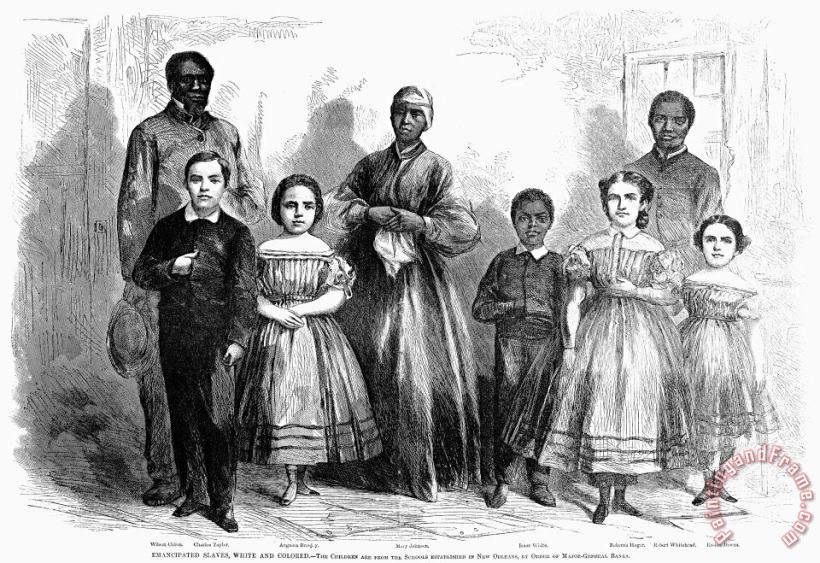 Civil War: Freed Slaves painting - Others Civil War: Freed Slaves Art Print