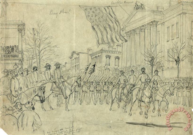 Civil War: Savannah, 1864 painting - Others Civil War: Savannah, 1864 Art Print
