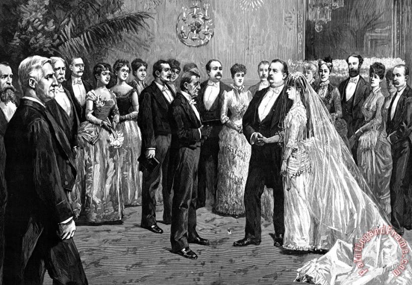 Others Cleveland Wedding, 1886 Art Painting