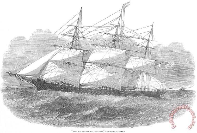 Others Clipper Ship, 1853 Art Painting