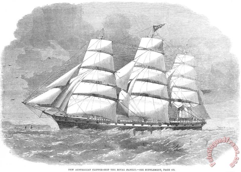Clipper Ship, 1862 painting - Others Clipper Ship, 1862 Art Print