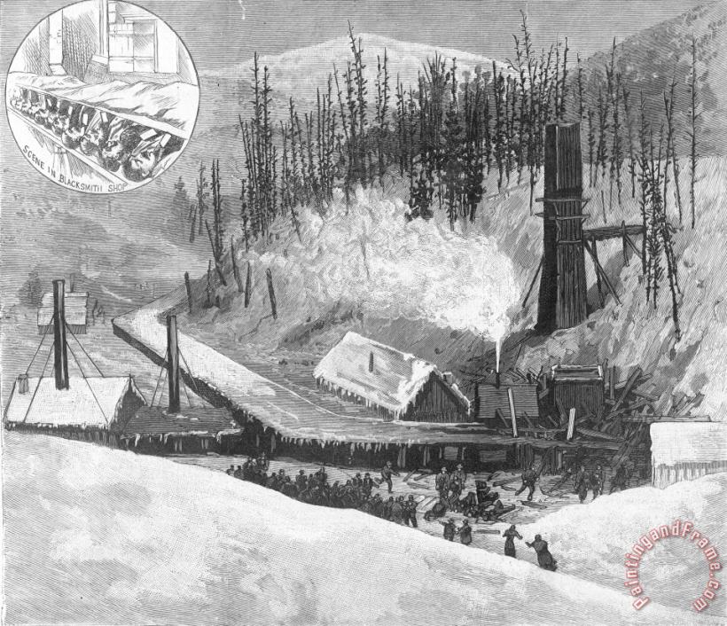 Others Coal Mine Explosion, 1884 Art Print
