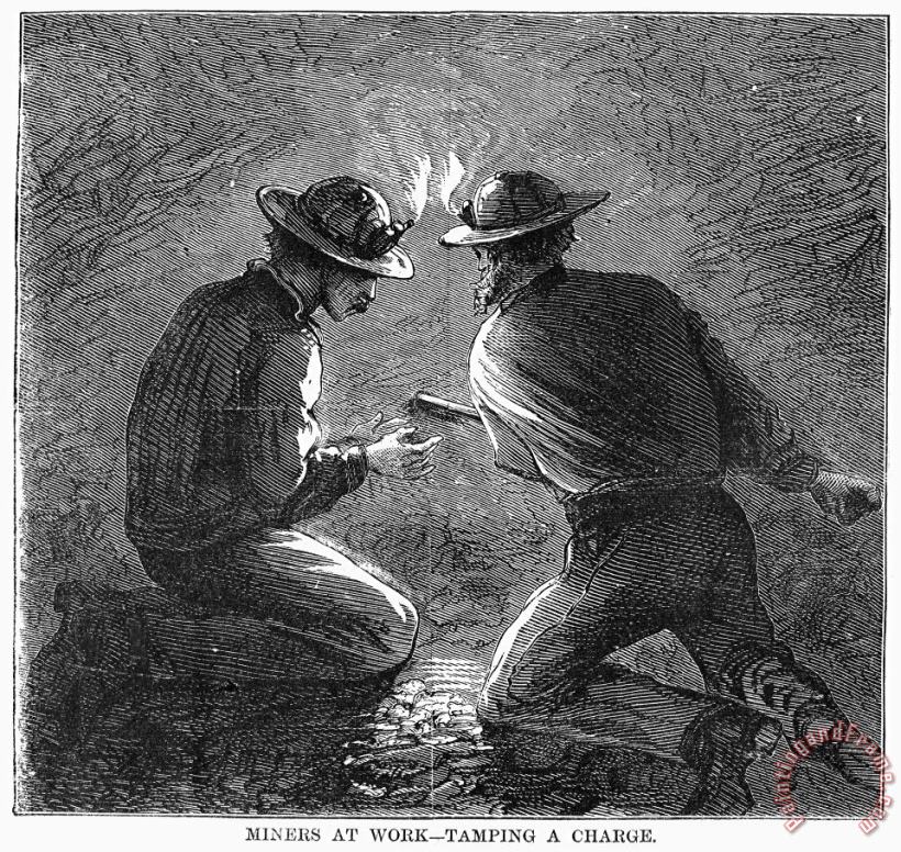 Coal Mining, 1869 painting - Others Coal Mining, 1869 Art Print