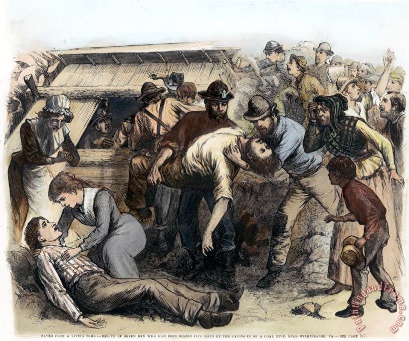 Others Coal Mining, 1879 Art Painting