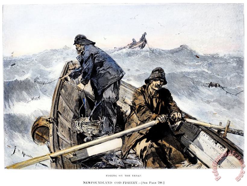 Others Cod Fishing, 1891 Art Painting