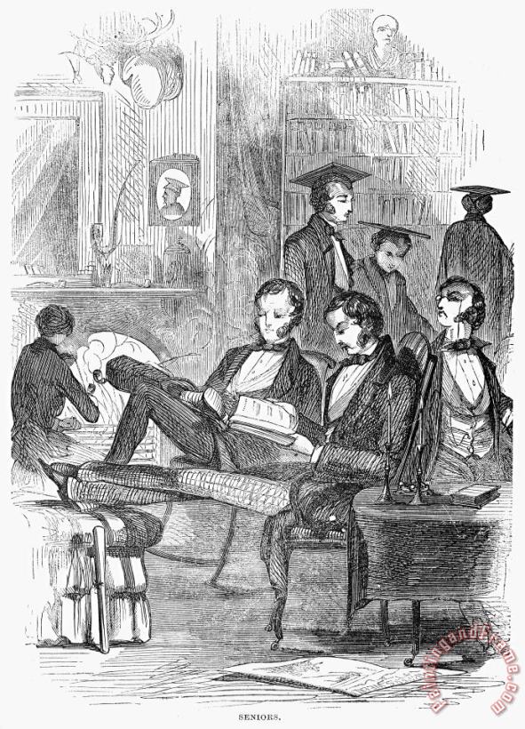 College Students, 1857 painting - Others College Students, 1857 Art Print