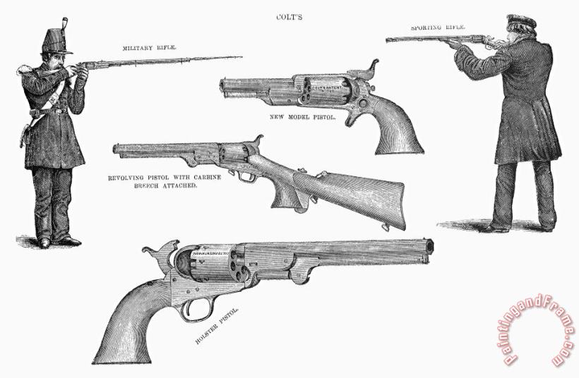 Others Colt Weapons, 1867 Art Painting
