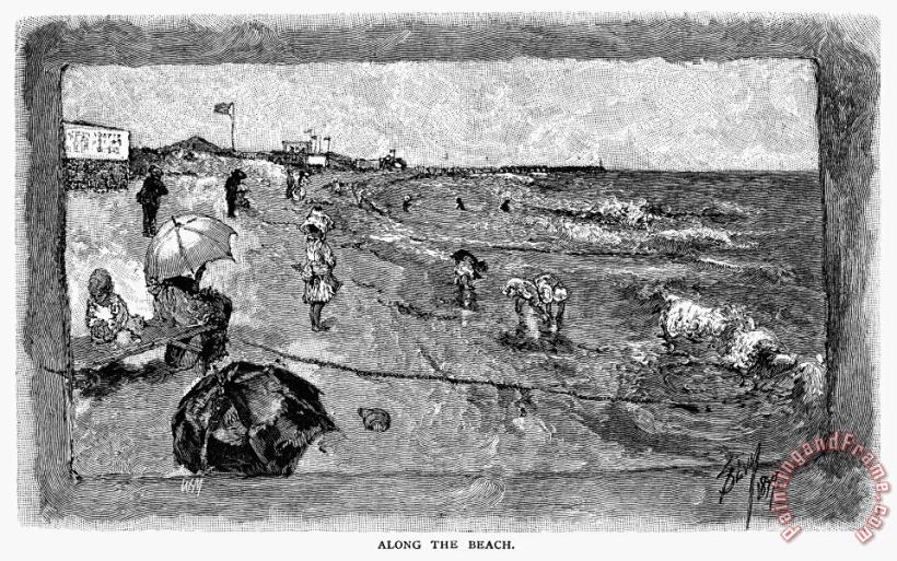 Coney Island, 1880 painting - Others Coney Island, 1880 Art Print
