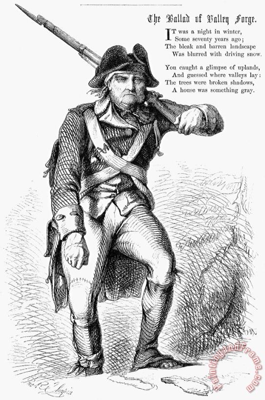 Others Continental Soldier, 1777 Art Print