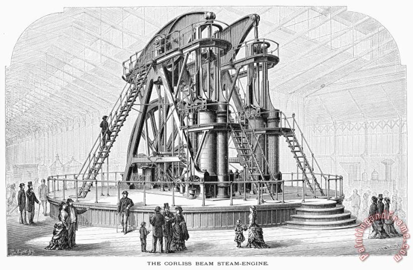 Corliss Steam Engine, 1876 painting - Others Corliss Steam Engine, 1876 Art Print