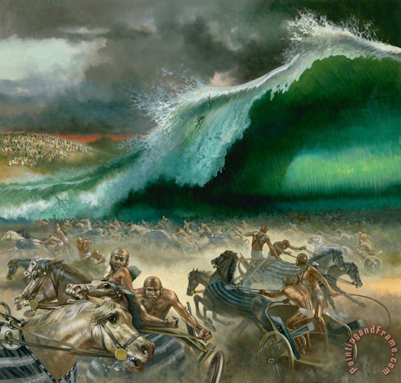 Others Crossing the Red Sea Art Painting