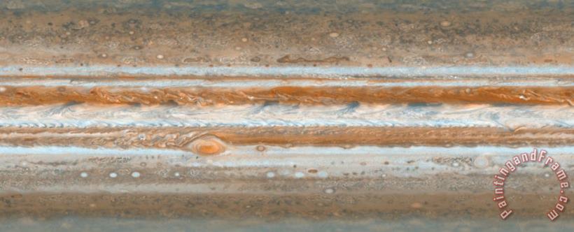 Cylindrical Projection Of Jupiter S Surface painting - Others Cylindrical Projection Of Jupiter S Surface Art Print