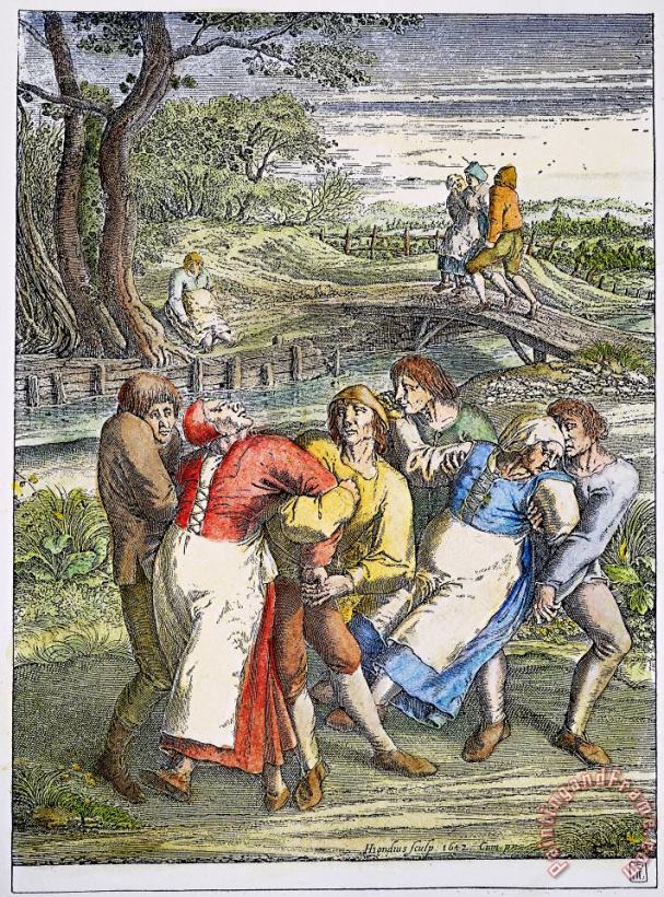 Dancing Mania, 1642 painting - Others Dancing Mania, 1642 Art Print