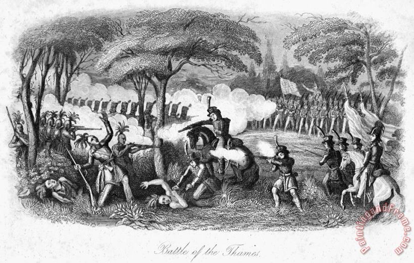 Others Death Of Tecumseh, 1813 Art Painting