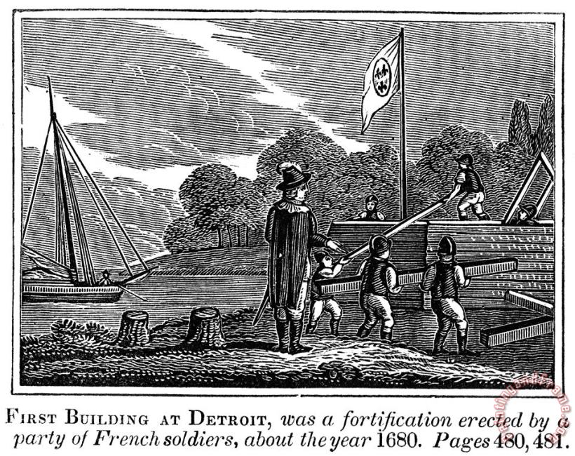 Others DETROIT: EARLY FORT, c1680 Art Print