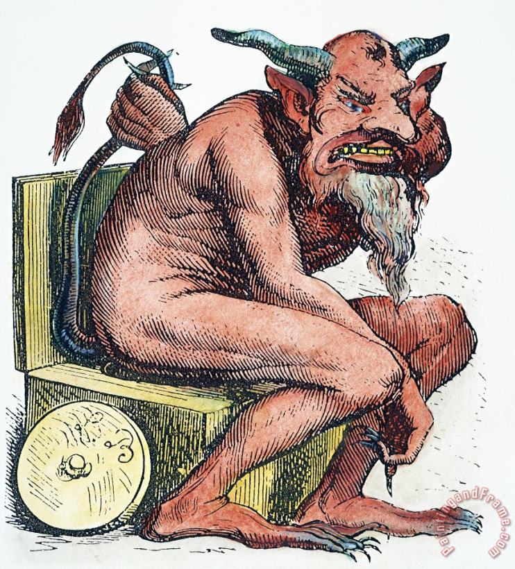 Devil: Belphegor painting - Others Devil: Belphegor Art Print