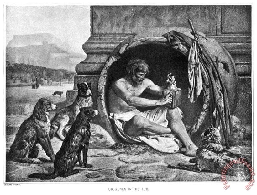 Others DIOGENES (c412-323 B.C.) Art Painting
