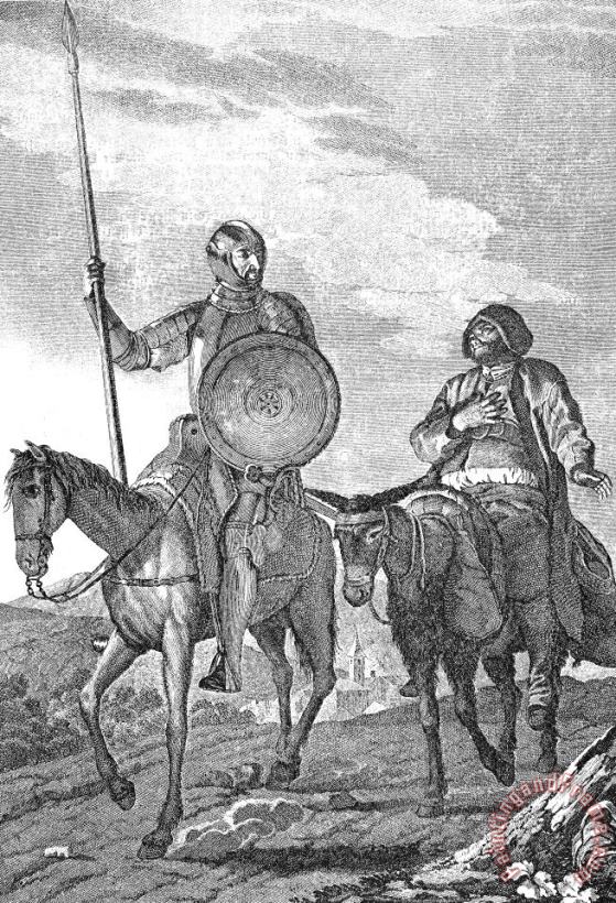 Others Don Quixote & Sancho Panza Art Painting