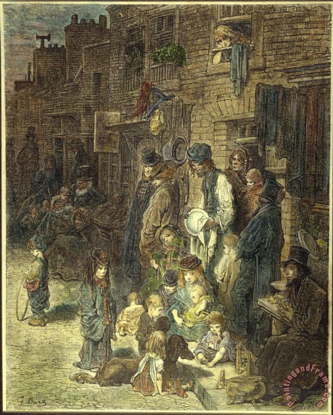 Dore: London, 1872 painting - Others Dore: London, 1872 Art Print