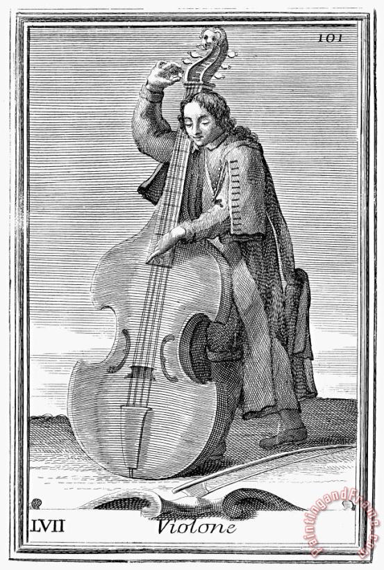 Double-bass Viol, 1723 painting - Others Double-bass Viol, 1723 Art Print