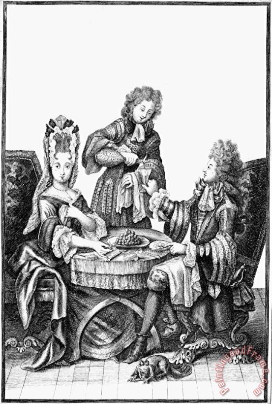 DRINKING, 17th CENTURY painting - Others DRINKING, 17th CENTURY Art Print