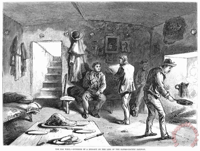 Others Dugout Residence, 1871 Art Painting