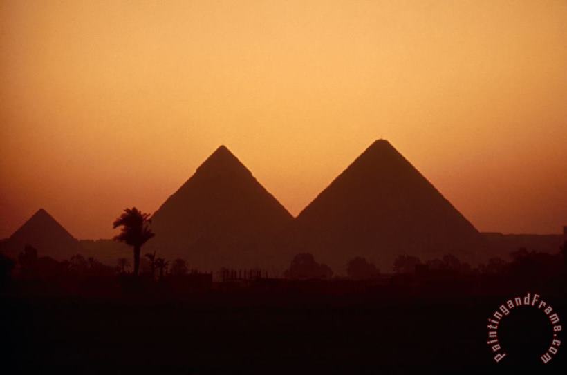 Egypt: Giza Pyramids painting - Others Egypt: Giza Pyramids Art Print