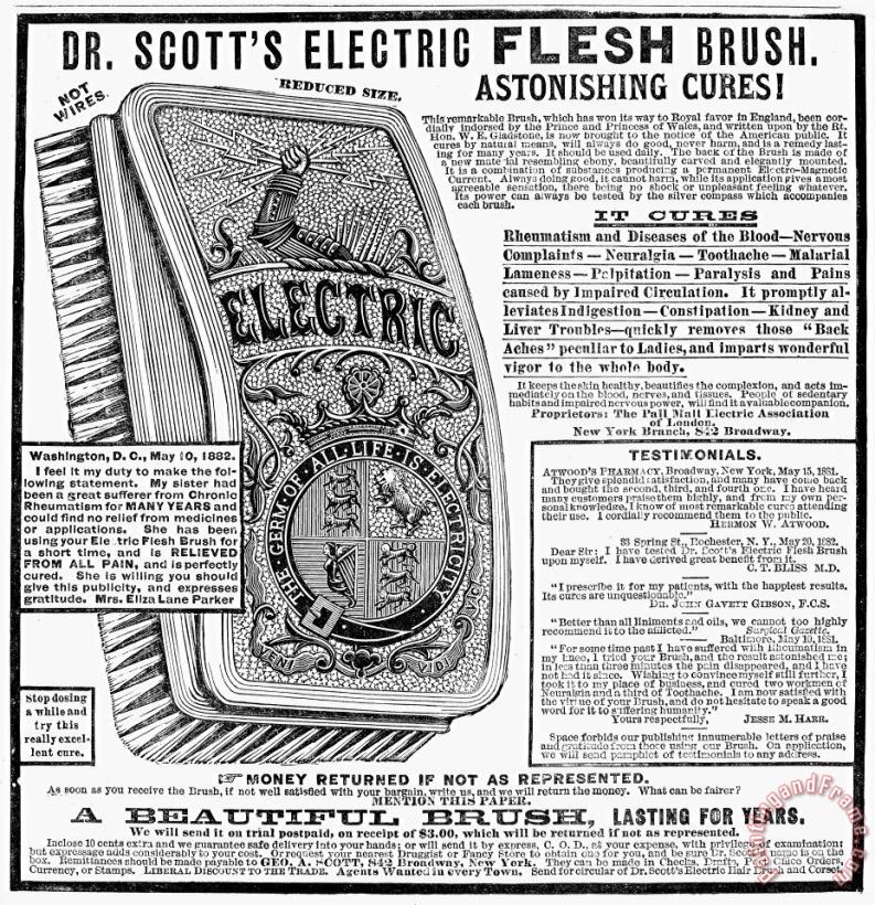 Others Electric Brush, 1882 Art Print