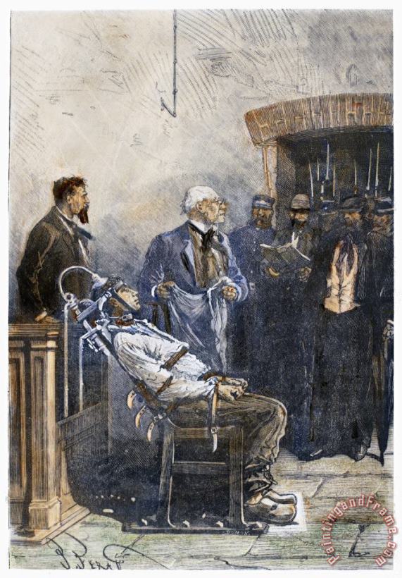 Others Electrocution, 1890 Art Painting